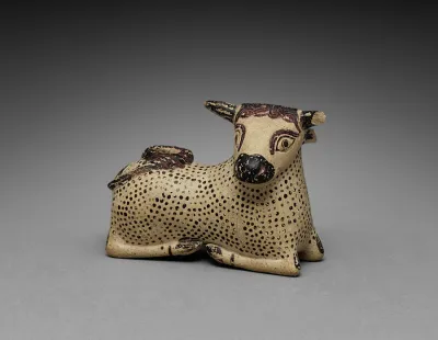 Oil Flask in the Shape of a Bull