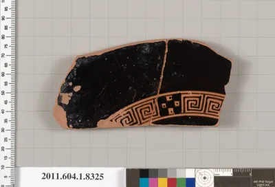 Terracotta fragment of a kylix (drinking cup)