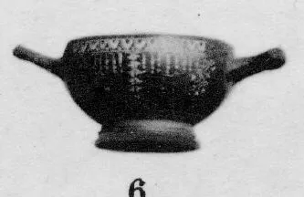 SKYPHOS (SOUTH ITALIAN, GNATHIAN, BLACK GLAZE)