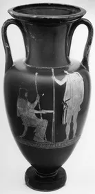 AMPHORA, NECK (ATHENIAN, RED-FIGURE)