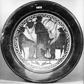 PLATE (ATHENIAN, BLACK-FIGURE)