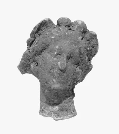 Head with Melon Coiffure and Wreath
