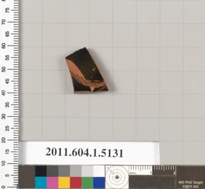 Terracotta fragment of a kylix (drinking cup)