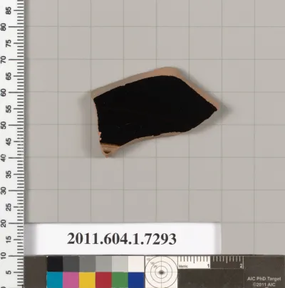 Terracotta fragment of a kylix (drinking cup)