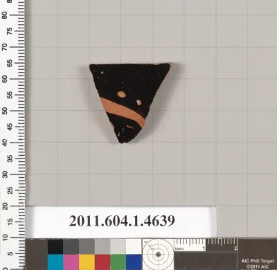 Terracotta fragment of a kylix (drinking cup)