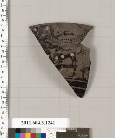 Terracotta rim fragment of a kyathos (cup-shaped ladle)
