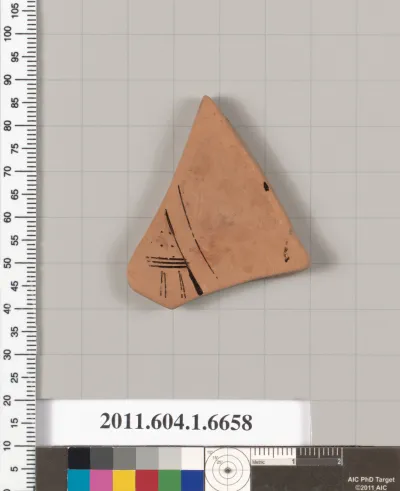 Terracotta fragment of a kylix (drinking cup)