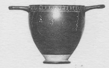 SKYPHOS (SOUTH ITALIAN, GNATHIAN, BLACK GLAZE)