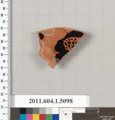 Terracotta fragment of a kylix (drinking cup)