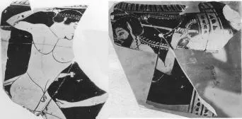 KRATER, COLUMN, FRAGMENTS (ATHENIAN, RED-FIGURE)