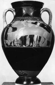AMPHORA, BELLY, TYPE A (ATHENIAN, BLACK-FIGURE)