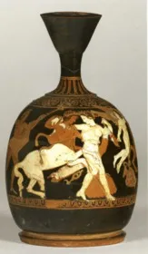 LEKYTHOS, SQUAT (ATHENIAN, RED-FIGURE)