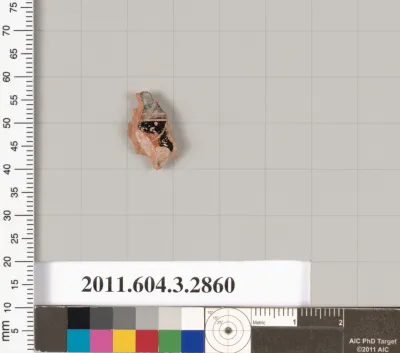 Terracotta fragment of a closed shape