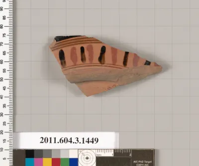 Terracotta fragment of a skyphos (deep drinking cup)