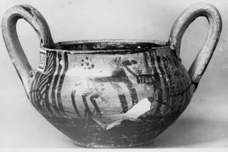 KANTHAROS (ATHENIAN GEOMETRIC, SILHOUETTE)