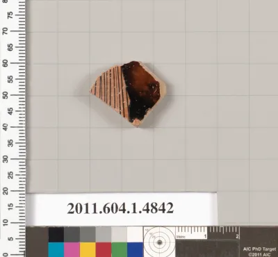 Terracotta fragment of a kylix (drinking cup)