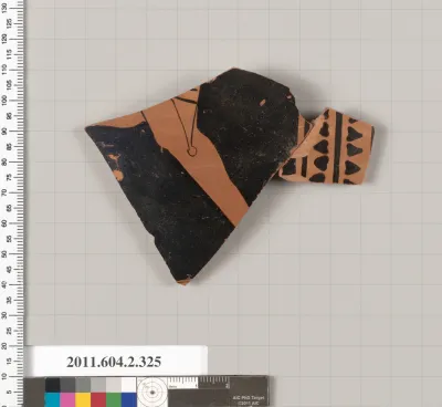 Terracotta fragment of a column-krater (bowl for mixing wine and water)