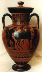 AMPHORA, NECK (ATHENIAN, BLACK-FIGURE)