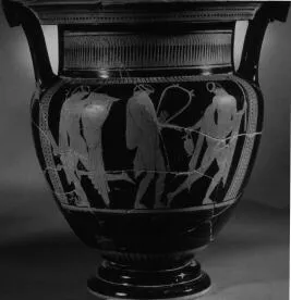 KRATER, COLUMN (ATHENIAN, RED-FIGURE)