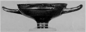CUP (ATHENIAN, BLACK GLAZE)