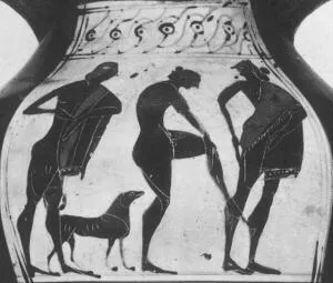AMPHORA, BELLY, TYPE B (ATHENIAN, BLACK-FIGURE)