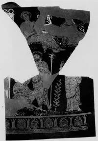 KRATER, CALYX, FRAGMENT (SOUTH ITALIAN, APULIAN, RED-FIGURE)