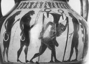 AMPHORA, BELLY, TYPE B (ATHENIAN, BLACK-FIGURE)