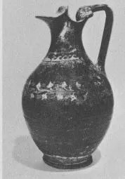 OINOCHOE (SOUTH ITALIAN, GNATHIAN, BLACK GLAZE)
