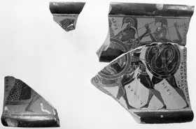 PYXIS, FRAGMENTS (ATHENIAN, BLACK-FIGURE)