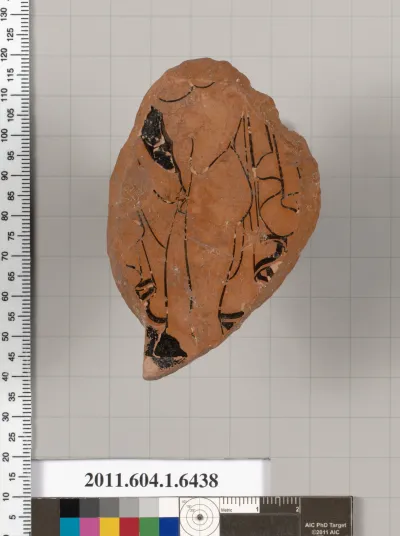 Terracotta fragment of a kylix (drinking cup)