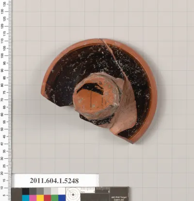 Terracotta fragment of a kylix (drinking cup)