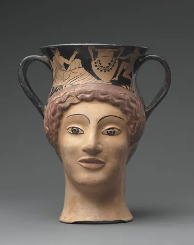 canthare ; vase plastique