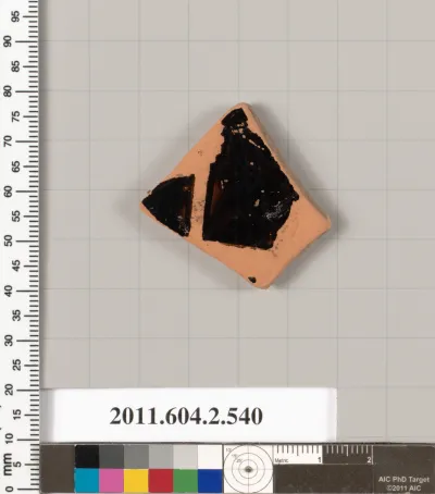 Terracotta fragment of a column-krater (bowl for mixing wine and water)