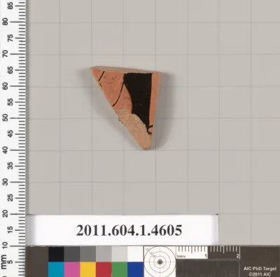 Terracotta fragment of a kylix (drinking cup)