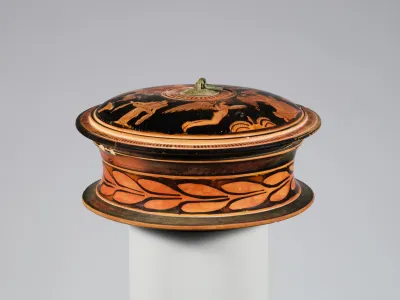 Terracotta pyxis (box)