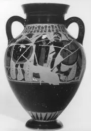 AMPHORA, BELLY, TYPE B (ATHENIAN, BLACK-FIGURE)