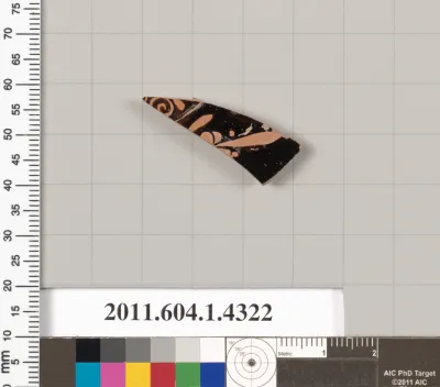 Terracotta fragment of a kylix (drinking cup)