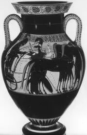 AMPHORA, BELLY, TYPE A (ATHENIAN, BLACK-FIGURE)
