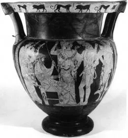 KRATER, COLUMN (ATHENIAN, RED-FIGURE)