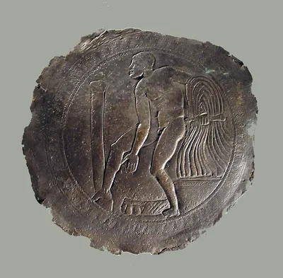 Innenbild einer Griffschale (?) mit Odysseus beim Palladionraub (Fragment)