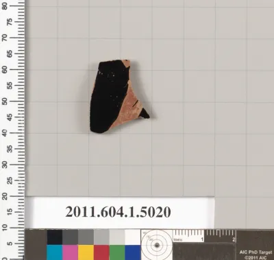 Terracotta fragment of a kylix (drinking cup)