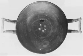 CUP, STEMLESS (ETRUSCAN, BLACK GLAZE)