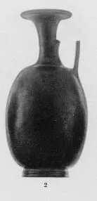 LEKYTHOS, SQUAT (CALENIAN, BLACK GLAZE)