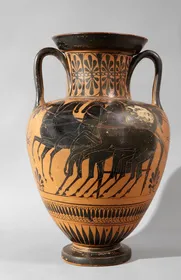 AMPHORA, NECK (ATHENIAN, BLACK-FIGURE)