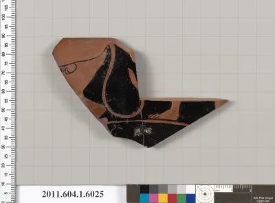 Terracotta fragment of a kylix (drinking cup)