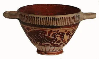 SKYPHOS (CORINTHIAN, BLACK-FIGURE)