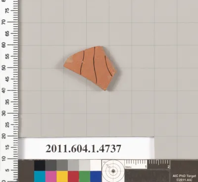 Terracotta fragment of a kylix (drinking cup)