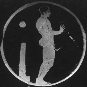 CUP, STEMLESS (ATHENIAN, RED-FIGURE)