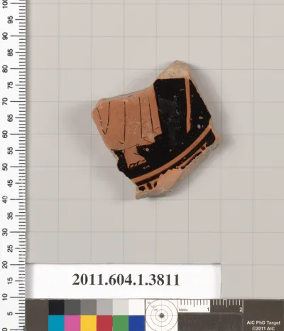 Terracotta fragment of a kylix (drinking cup)