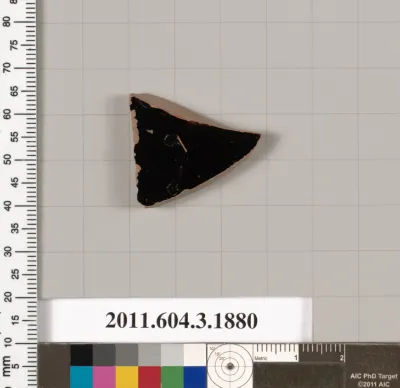 Terracotta fragment of a kylix (drinking cup)